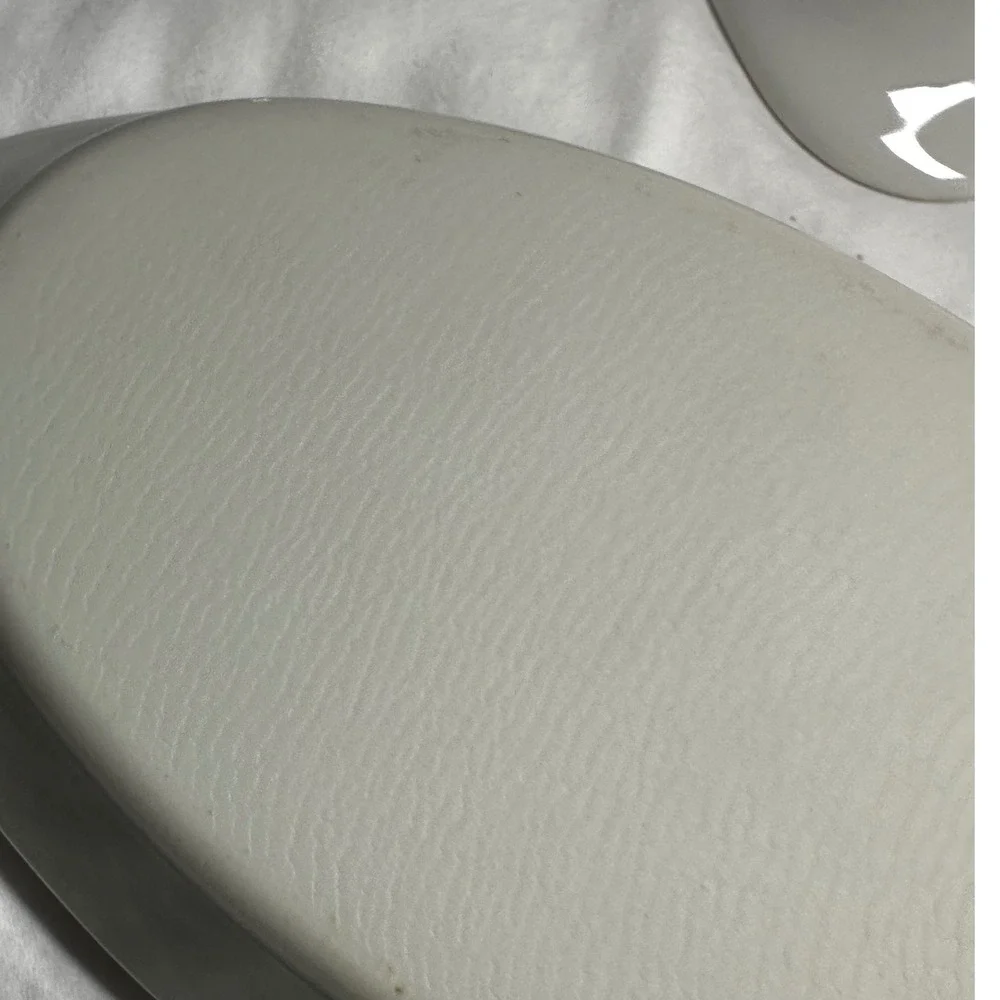 Vintage Oval Au Gratin Baking Dishes Set 4 White Exc Ceramic Stoneware Scalloped